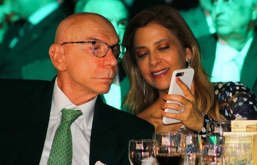 Lamacchia, marido de Leila, responde sobre possível retorno de Mattos ao Palmeiras 1 Lamachia e Leila