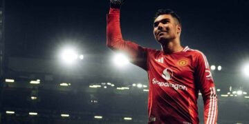 Casemiro. Foto: Divulgação/Manchester United