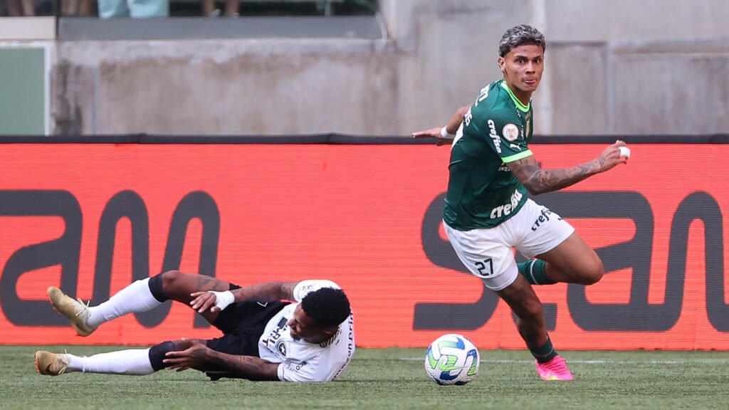 Richard Ríos, do Palmeiras, é detonado por jornalista: "Paçoqueiro" 1 Richard Ríos. Foto: Cesar Greco/Palmeiras