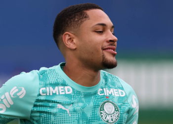 Vitor Roque. Foto: Cesar Greco/Palmeiras