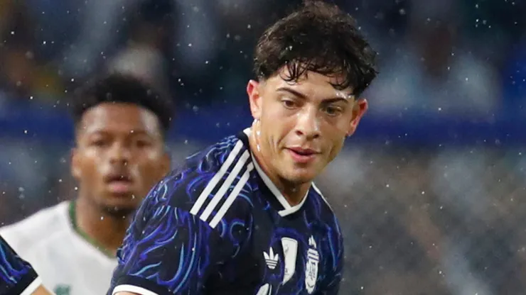 Técnico da Argentina, Scaloni fala o que pensa sobre desempenho de Giay 2 Foto: Marcos Brindicci/Getty Images - Giay na seleção argentina