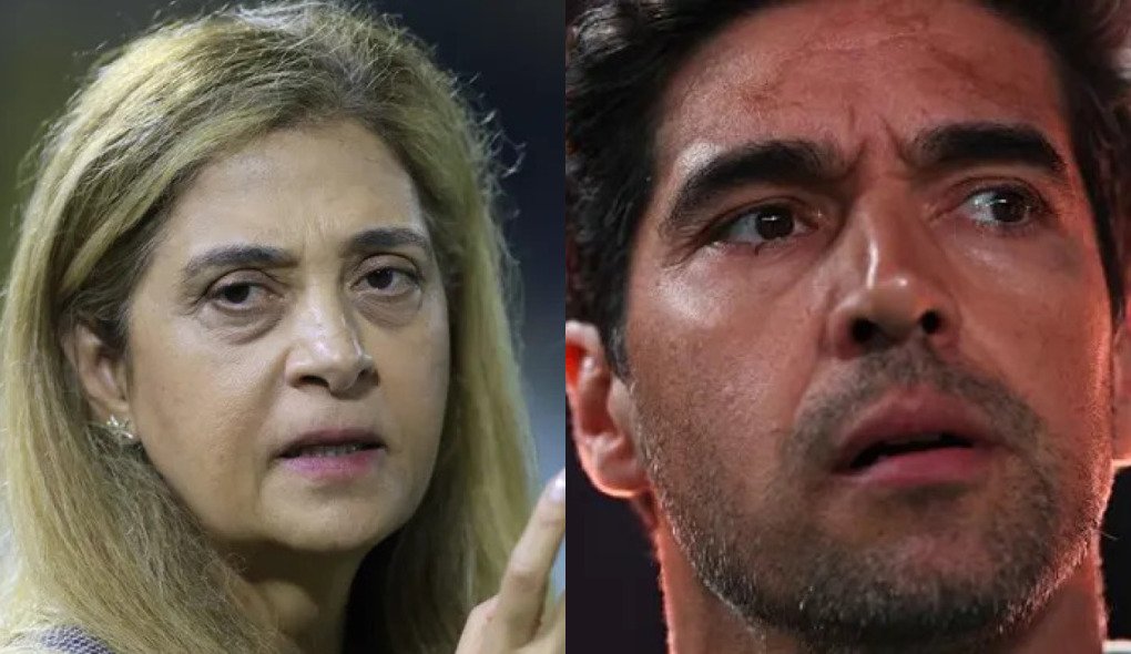 Atitude de Abel não pega bem, e técnico é cobrado no Palmeiras por Leila Pereira 1 Leila e Abel. Foto: Marcello Zambrana/AGIF e Dan Mullan/ Getty Images