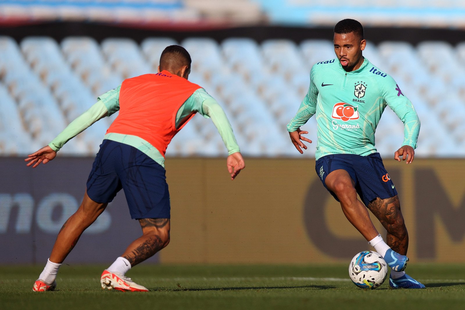 Bastante querido pela torcida do Palmeiras, Gabriel Jesus é assunto na Espanha. Foto:Vitor Silva/CBF