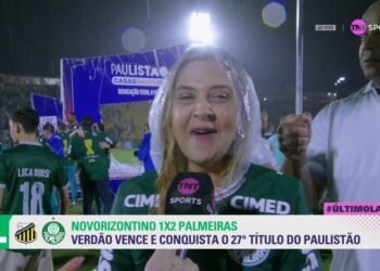 Leila fala demais e se pronuncia sobre a chegada de mais reforços ao Palmeiras 2 Leila Pereira. Foto: Reprodução/TNT Sports