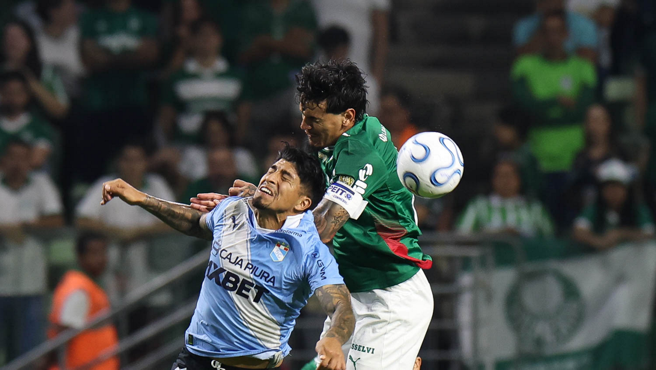 (Foto: Cesar Greco/Palmeiras/by Canon) - Gómez no confronto diante do Sporting Cristal. 