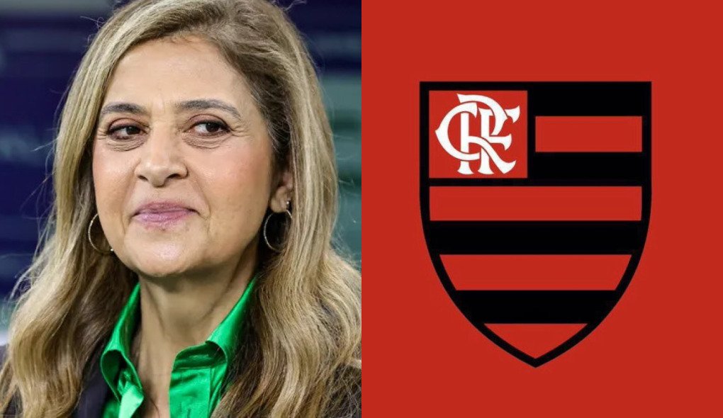 Leila Pereira cutuca o Flamengo e cria polêmica: "Real Madrid da Shopee" 1 Leila Pereira e Flamengo. Fotos: Fabio Giannelli/AGIF e Divulgação