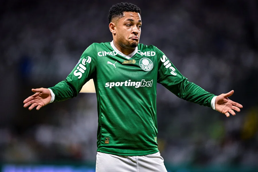 Vitor Roque, do Palmeiras, tem data definida. Foto: Richard Callis/Sports Press Photo/Getty Images