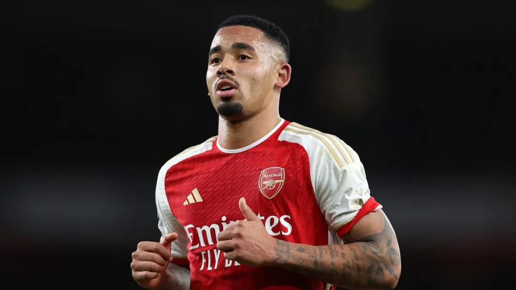 Gabriel Jesus não garante permanência no Arsenal. Foto: Catherine Ivill/Getty Images.