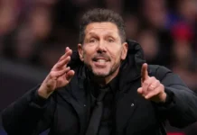 Simeone, do Atlético de Madrid, diz ‘sim’ e atacante pode deixar o Palmeiras Simeone deseja a chegada do atacante do Palmeiras. Foto: Aitor Alcalde/Getty Images